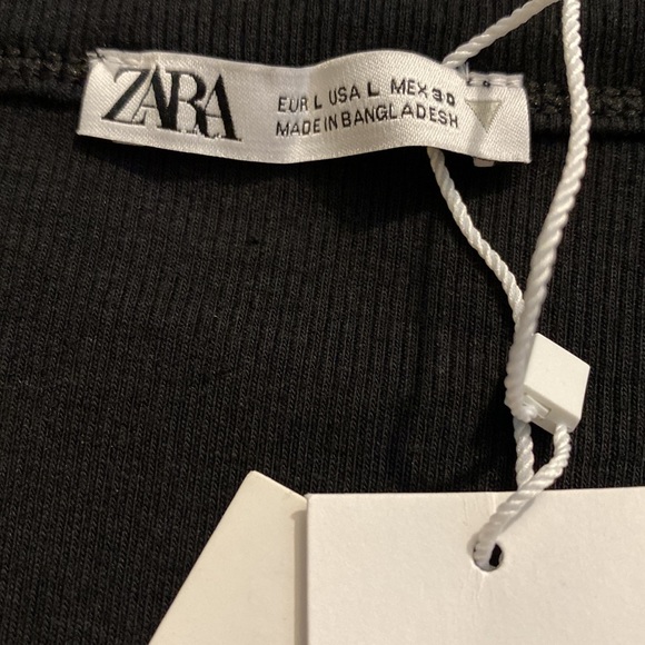 Zara Tops Zara Ribbed Tank Top In Black Poshmark